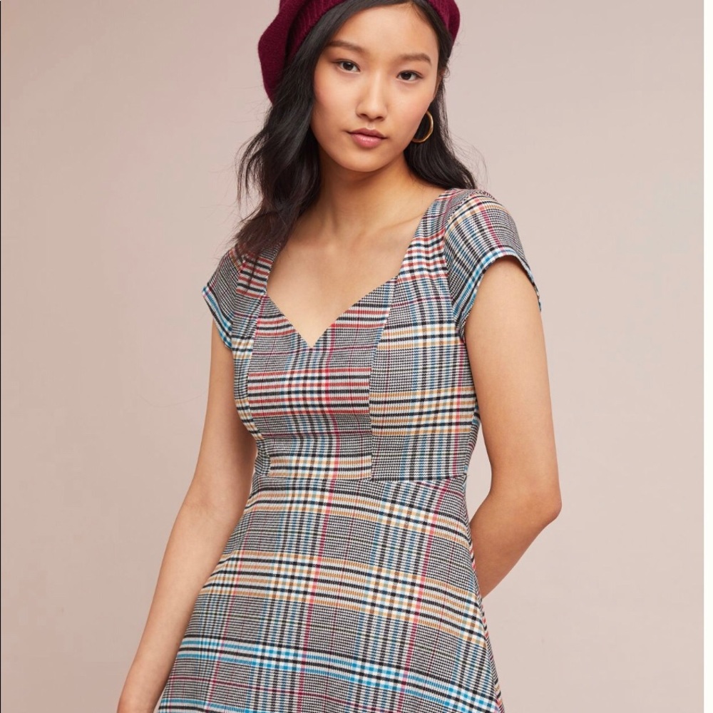 Anthropologie Finley Plaid Dress